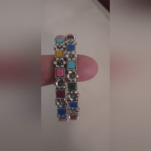 Silver indian pakistani bangles
